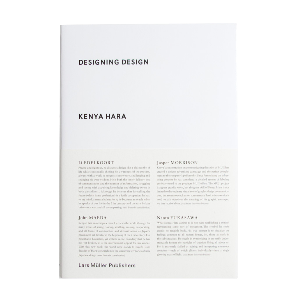 A book that talks design and minimalism by Kenya Hara